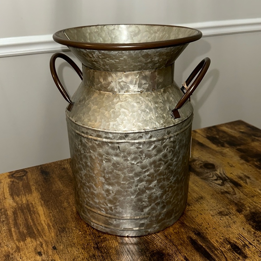 Galvanized Flower Bucket